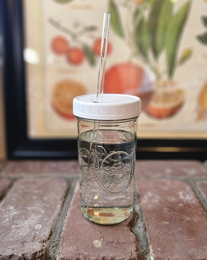 24oz Glass Cup with Full Cozy