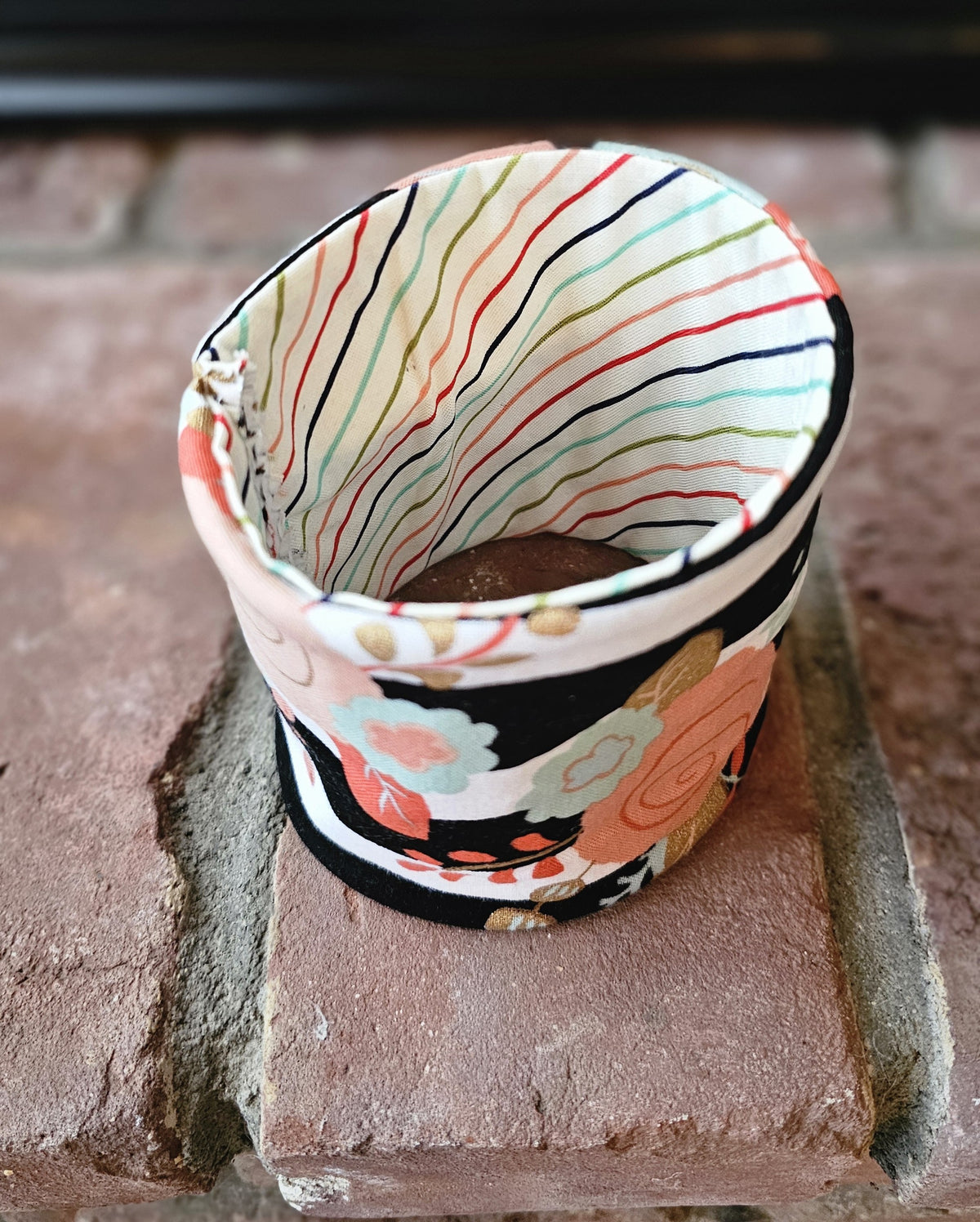24oz Glass Cup with Half Cozy